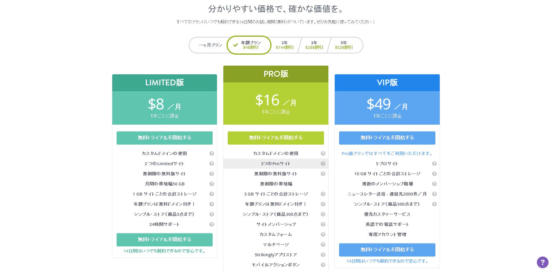 Strikinglyの価格 Strikinglyの価格